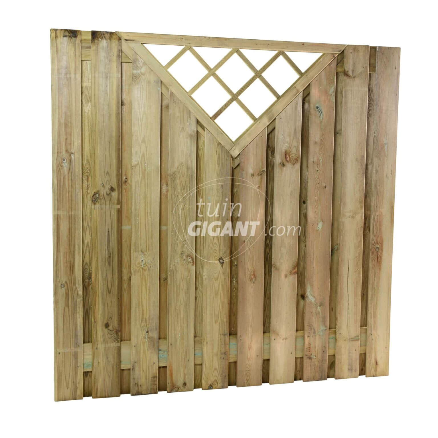 Scherm 21 Planks (19+2) Met V-trellis - 18 Mm - Tuingigant.com