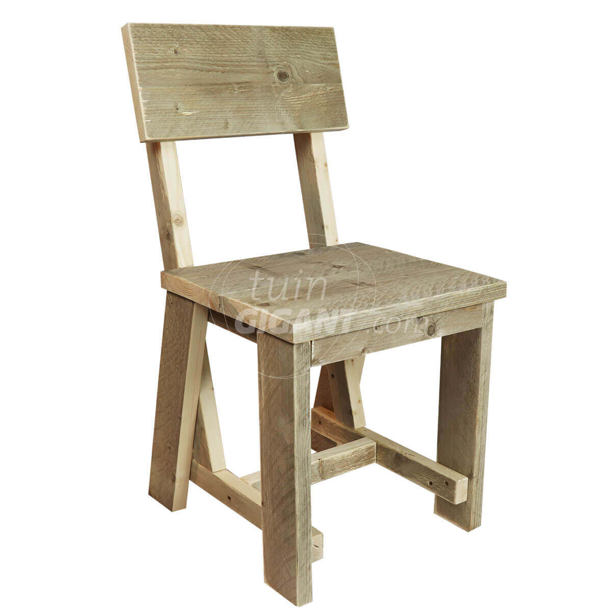 Machtig Rond en rond dubbel Steigerhouten stoel - 85 cm hoog - Tuingigant.com - Online besteld