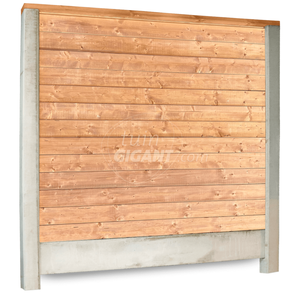 Grenen Planks Hout Beton Schutting Bundel Premium Antraciet Beton