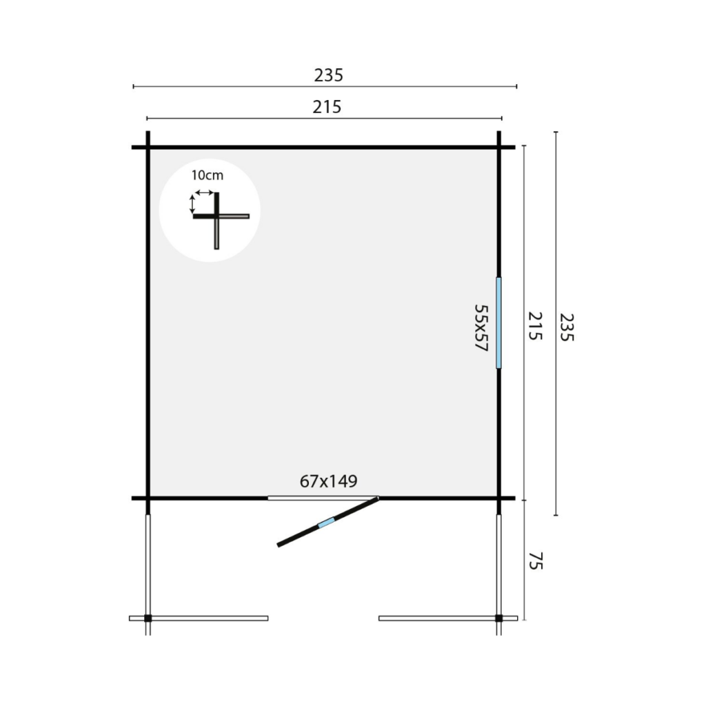 Speelhuis Mari bouwtekening