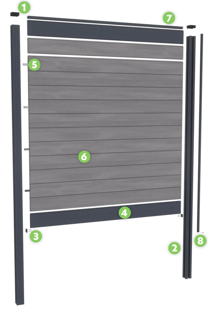 Schematische weergave composiet aluminium